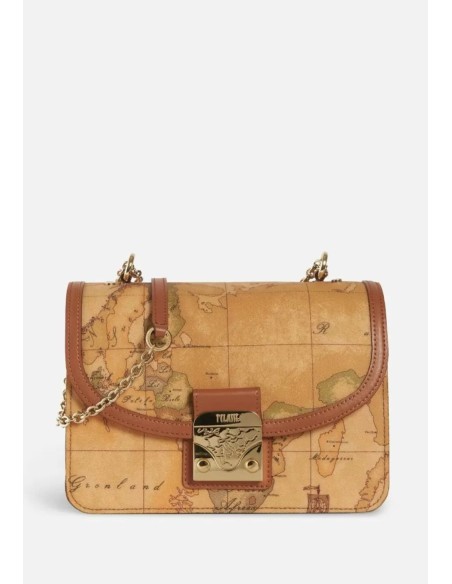 Alviero Martini Prima Classe Tracollina Geo Classic con Catena Gioiello