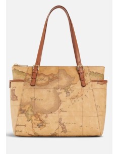 Alviero Martini Prima Classe Geo Classic Shopping Bag con Fibbie – Eleganza & Praticità