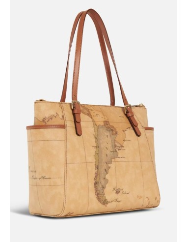 Alviero Martini Prima Classe Geo Classic Shopping Bag con Fibbie – Eleganza & Praticità