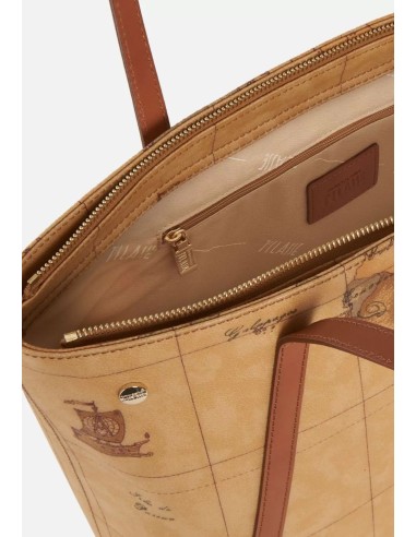 Alviero Martini Prima Classe Geo Classic Shopping Bag con Borchiette Grande – Eleganza & Praticità