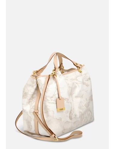 Alviero Martini Prima Classe Geo White Borsa Grande a Mano – Raffinata & Versatile