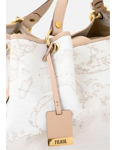 Alviero Martini Prima Classe Geo White Borsa Grande a Mano – Raffinata & Versatile