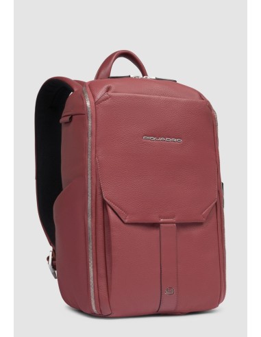 Zaino PC 13,3" in pelle blu con protezione antiurto