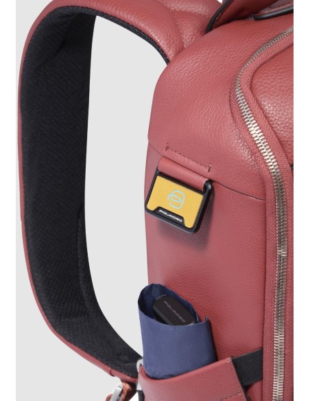 Zaino PC 13,3" in pelle blu con protezione antiurto