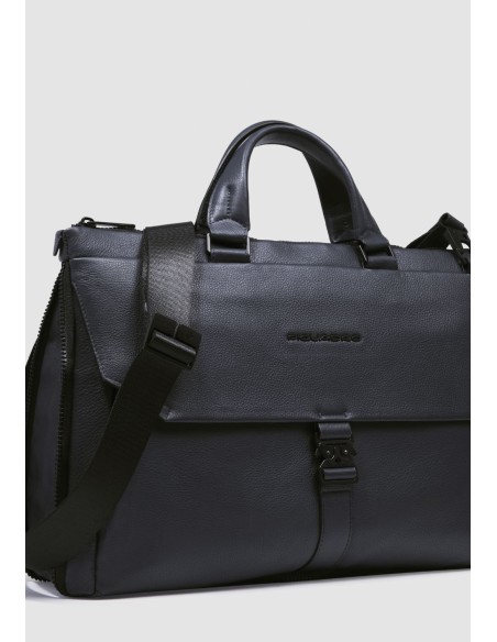 Borsa PC 15,6" in pelle espandibile antiurto RFID