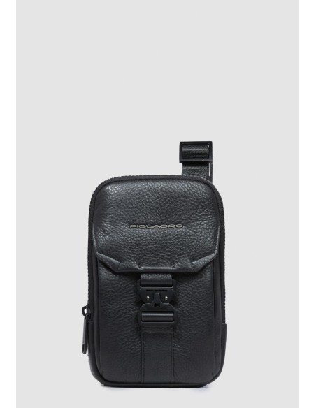 Borsa tracolla uomo pelle nera RFID porta cellulare Piquadro