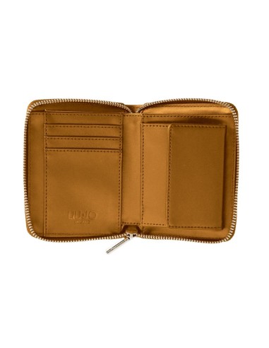 Portafoglio M Zip-Around Bottalato in PU – Eleganza Compatta