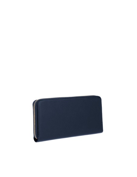 Portafoglio zip around grande effetto bottalato