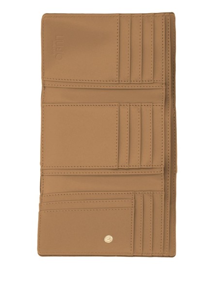 Portafoglio grande in PU con bottone elegante