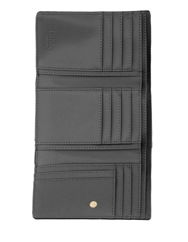 Portafoglio grande in PU con bottone elegante