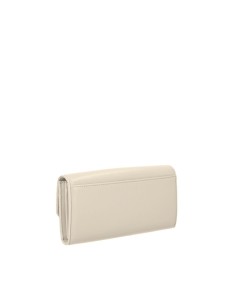 Portafoglio bianco grande in PU con chiusura a patta 2