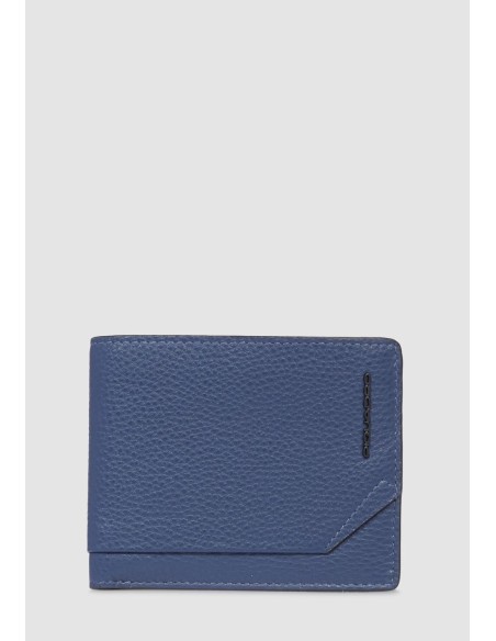 Portafoglio uomo in pelle con portamonete RFID