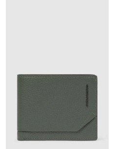Portafoglio uomo in pelle con volantino RFID