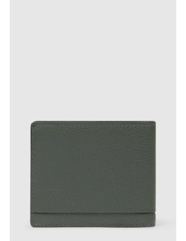 Portafoglio uomo in pelle con volantino RFID