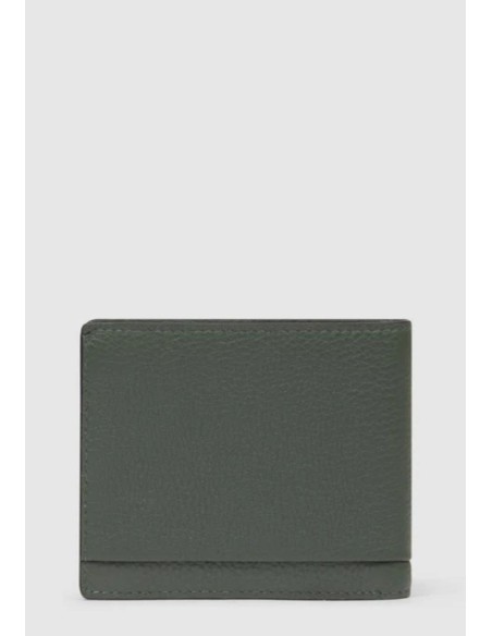 Portafoglio uomo in pelle con volantino RFID