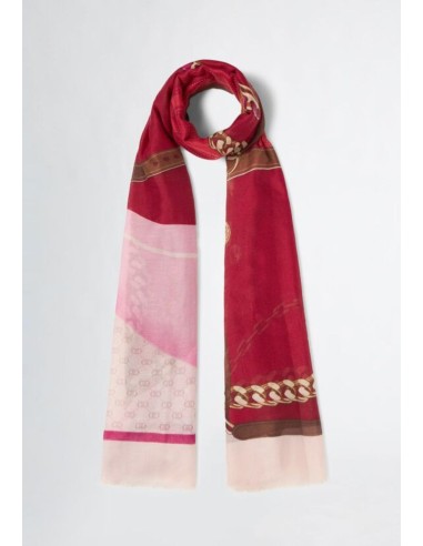 Stola Liu Jo rossa con logo – 90x180 cm