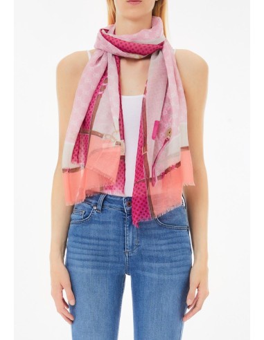 Stola Liu Jo con pois e logo – 70x180 cm