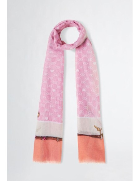 Stola Liu Jo con pois e logo – 70x180 cm