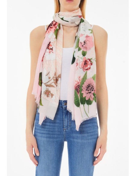 Stola floreale in bamboo 90x190 cm