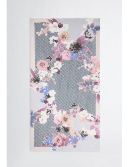 Stola floreale in bamboo 90x190 cm