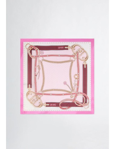 Foulard stampa grafica logo 120x120 cm