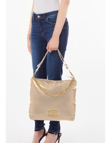 Shopping bag LaPuffy nera – Eleganza e versatilità.