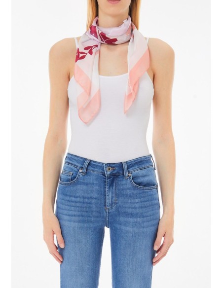 Foulard Liu Jo con fiori 90x90 cm