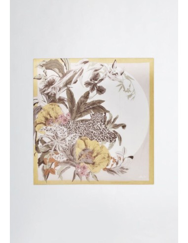 Foulard floreale 120x120 cm in poliestere