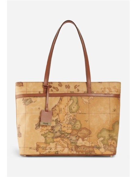 Borsa shopping Geo Classic con tasca esterna