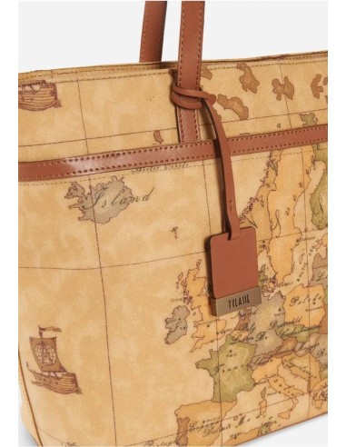 Borsa shopping Geo Classic con tasca esterna