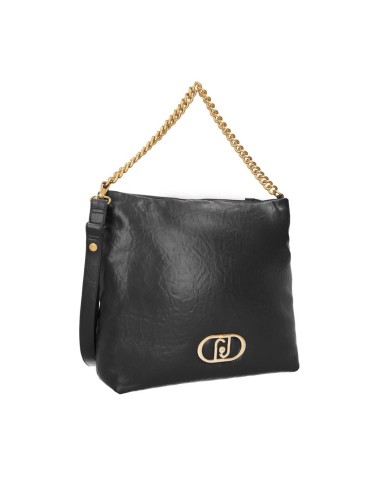 Shopping bag LaPuffy nera – Eleganza e versatilità.