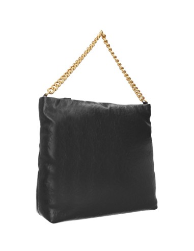 Shopping bag LaPuffy nera – Eleganza e versatilità.