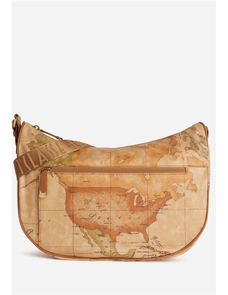 Tracolla Mezzaluna Geo Soft - Capiente e Iconica Tracolla Mezzaluna Geo Soft - Capiente e Iconica