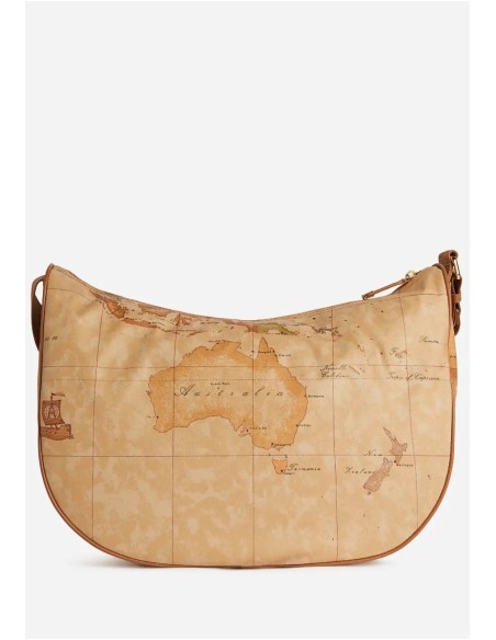 Tracolla Mezzaluna Geo Soft - Capiente e Iconica Tracolla Mezzaluna Geo Soft - Capiente e Iconica