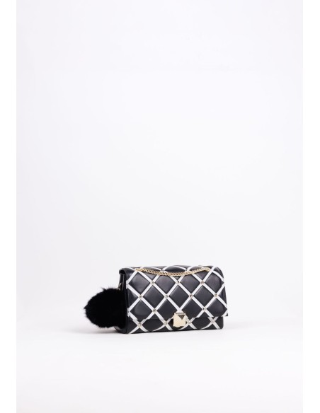 Borsa Cromia Gisele in Pelle Trapuntata - Borchie e Charm