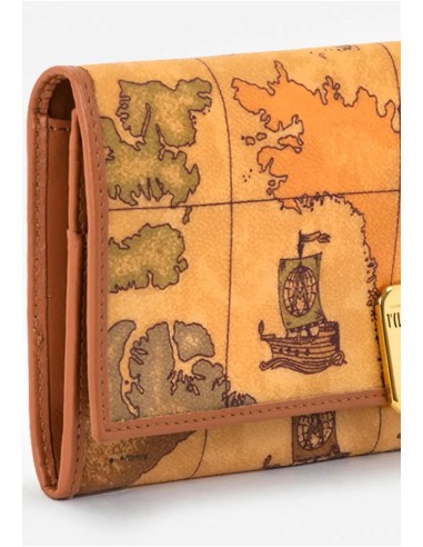 Portafoglio Grande Geo Classic con Fibbia Oro – Donna