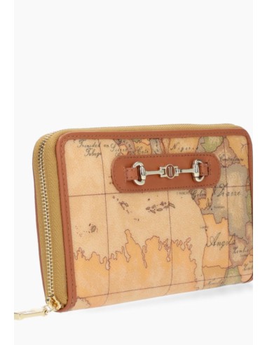 Portafoglio Zip Geo con Morsetto Logo 1C Donna