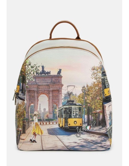 Zaino Donna Ynot? YES601S5 – Stampa Città, Ecopelle Leggera