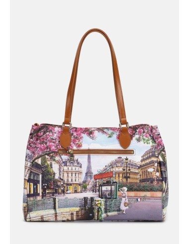 Borsa shoppin  Ynot? YES594S5 – Stampa Città in Ecopelle