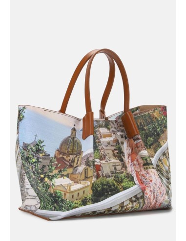 Ynot? Borsa Shopping Yes Bag Stampa Città – Media