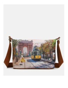 Ynot? Borsa Hobo Small Yes Bag Stampa Città M