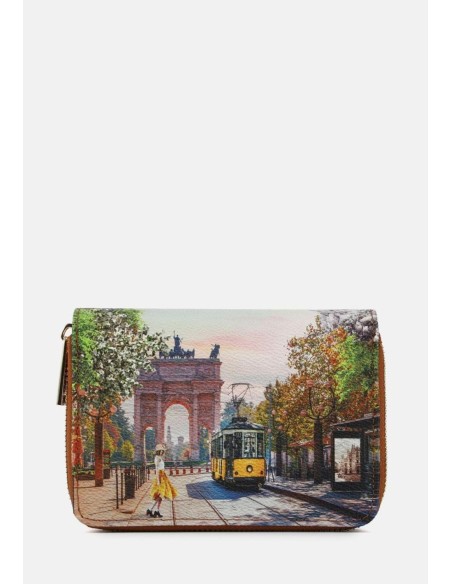 Ynot? Portafoglio donna stampa città – Modello Yes Bag