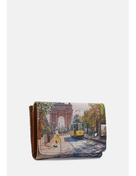 Ynot? Portafoglio compatto donna stampa città – YES546S5