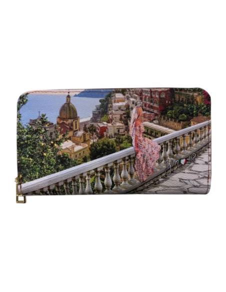 Ynot? Portafoglio Zip Around stampa città – YES361S5