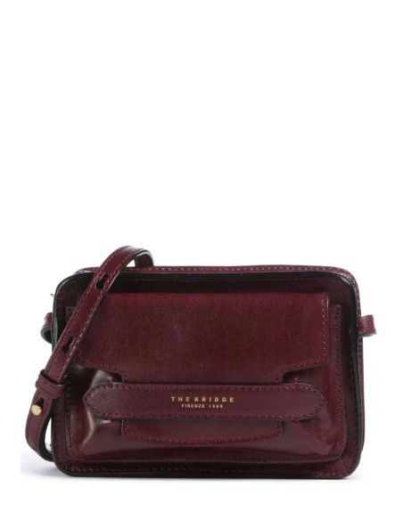 The Bridge Lucrezia Camera Bag Grape – Borsa a tracolla in pelle