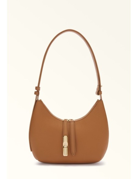 Furla Goccia S – Borsa a spalla e a tracolla compatta in pelle martellata