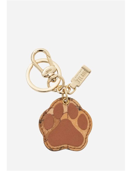 Portachiavi zampa Geo Classic – Charm in tessuto con stampa geografica