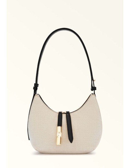 Furla Goccia S Canvas e Pelle – Borsa a Spalla e a Tracolla Elegante
