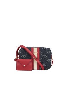 Borsa a Tracolla Jacquard – Denim e PU con Logo LJ