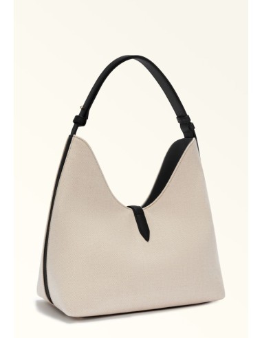 Furla Goccia Borsa a Spalla M in Canvas e Pelle